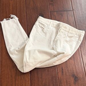 MOTHER Women's white skinny jeans